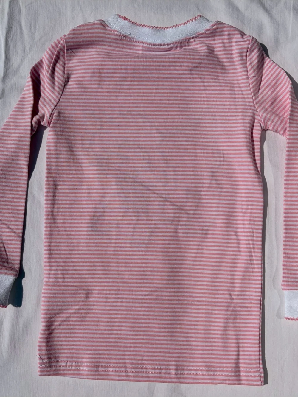 Classic Whimsy Baby Lamb pink striped pajama set sz 4T NWT